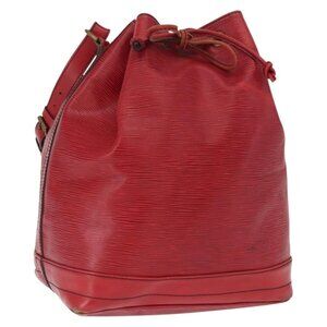 Authentic LOUIS VUITTON Epi Noe Shoulder Bag Red M44007 LV